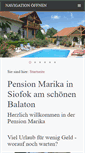 Mobile Screenshot of pensionmarika.de